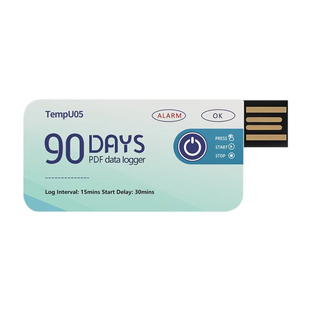 Onb7-Usb Temperature Logger Tempu05 90 Days Disposable Temp Recorder Pdf Report Monitor For Cold-Chain Warehouse 4853765196251