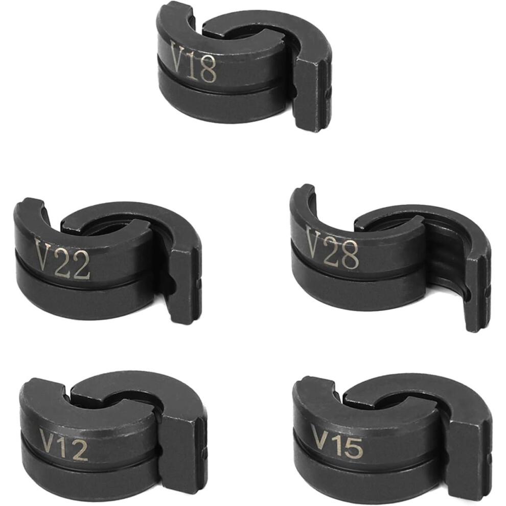 Onb7-5 Pieces Jaws V Contour, V12/15/18/22/28 Mm Contour For Crimping Pliers Copper Pipe 4853765197739
