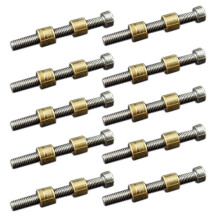 ONB7-10 Stück 8 mm 5/16" für Loveless-Schrauben, Messergriffbefestigungen, Messingschrauben
