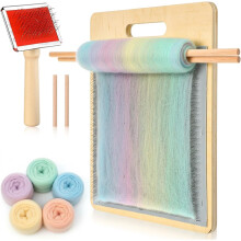 ONB7-Wollkämmbrett-Set, Wollhandkämme, Holzpinsel, Filzkämme für DIY-Projekte, Filz