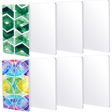 ONB7-8er-Pack Monotypie-Druckplatten, 5 x 3 Zoll, wiederverwendbare Silikonplatten, ideal für Kartenherstellung und Scrapbooking.