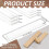 ONB7-12Pcs 6 Size Acrylic Polymer Clay Depth Guide Set, 2,3,4,5,6,7mmAdjustable Rolling for Earrings, Roller 2