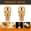 ONB7-2 Pcs Solid Oil Burner Nozzle 0.85-80 B Replacement Brass 80 Degree 6