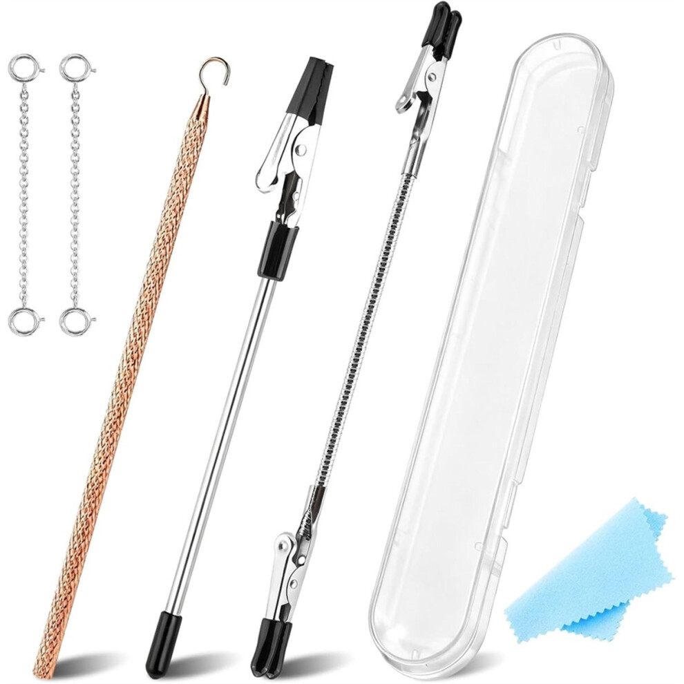 Exogio Onb7-3Pcs Bracelet Helper Tool With Hook And 2Pcs Extender Chain Clasp Set, For Jewelry, Necklace, Zippers, Crafts Adjustment
