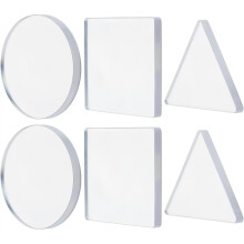 ONB7-6 Stück Monotypie-Druckplatten, 2,95 Zoll kleine Gel-Druckplatten, Druckgrafik-Zubehör für Kunst, Kartenherstellung und Kunst