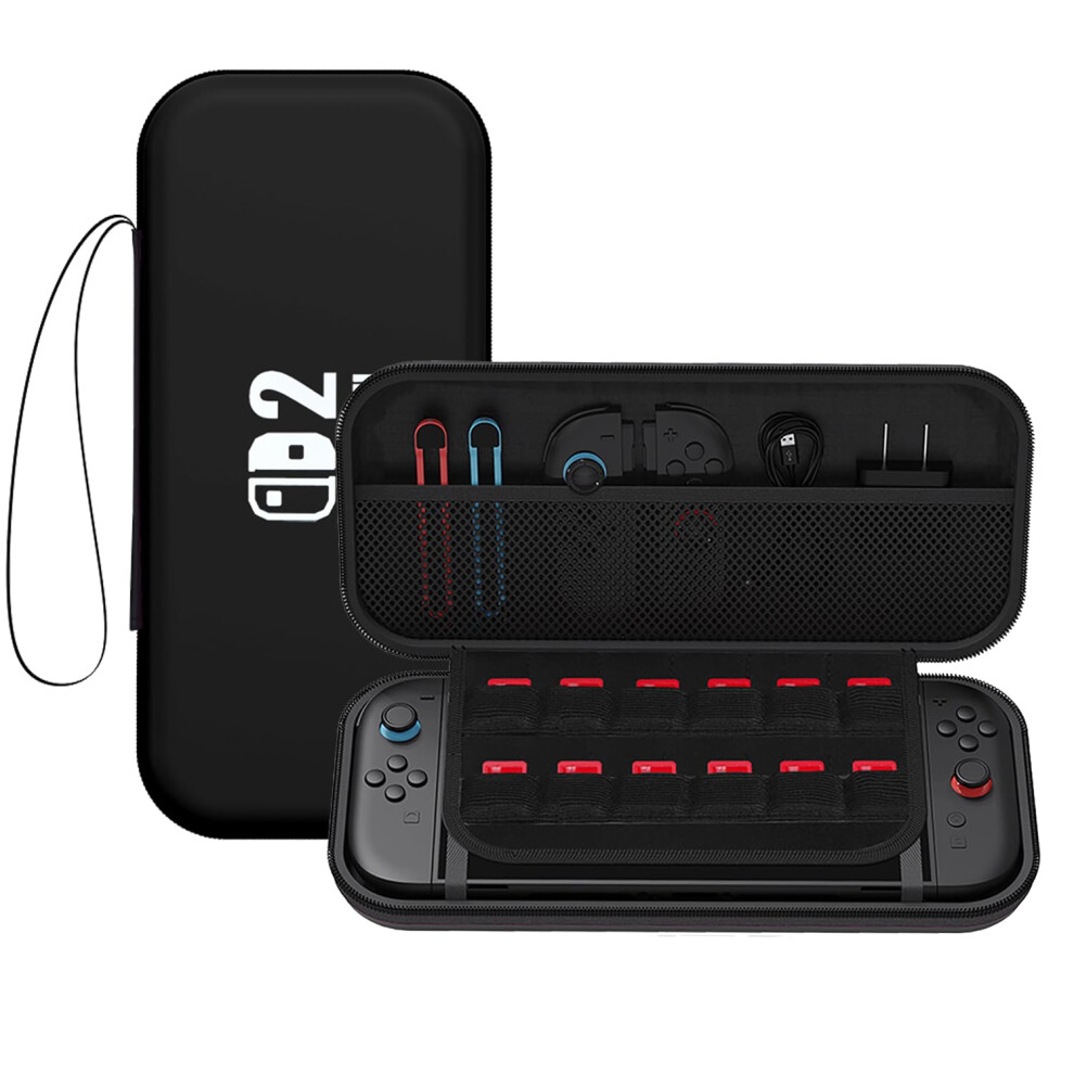 Carrying Case For Nintendo Switch 2 Shockproof Hard Shell With Game Storage And Accessories Pockets 9094768954935