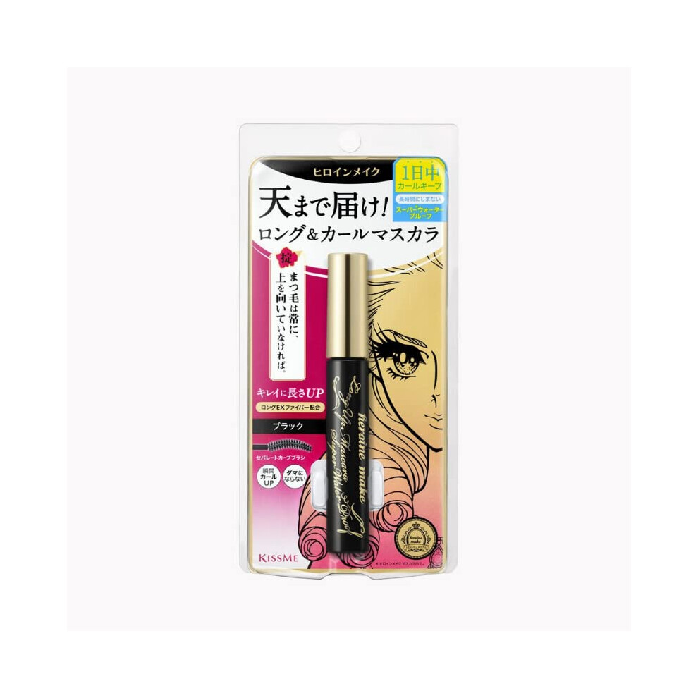 Kissme Isehan Heroine Make Long Up Long & Curl Mascara Super Wp Waterproof 01 Black 6G New Upgraded