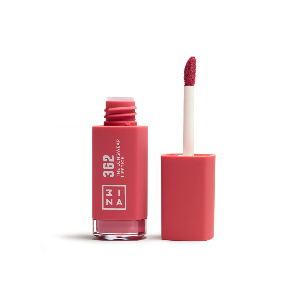 3Ina Pink Makeup - The Longwear Lipstick 362 - Long Lasting - Matte Liquid With Hyaluronic Acid