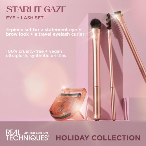 Real Techniques Real Techniques Starlit Gaze Eye + Lash Kit, 4 Piece Limited Edition Gift Set 1
