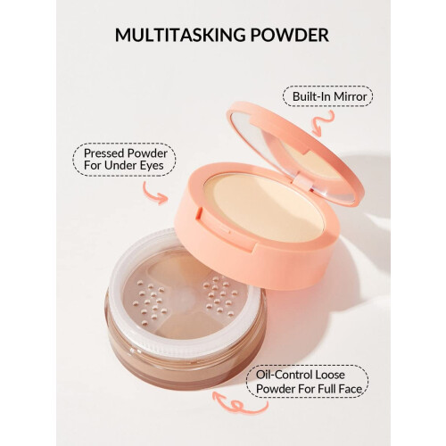 SHEGLAM Insta-Ready Face Powder Loose Under Eye Setting Powder - Smooth Sand 2