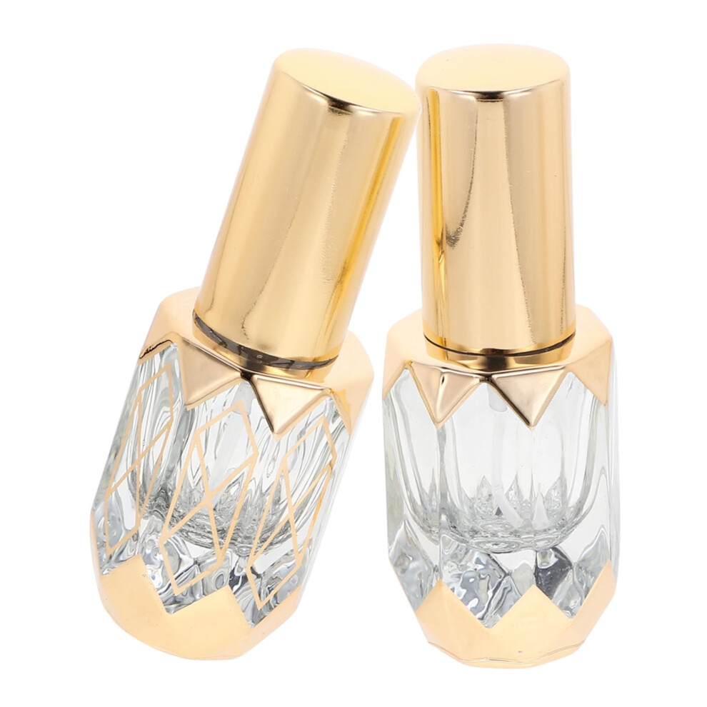 2pcs Mini Perfume Bottle Refillable Glass Travel Atomizer Leakproof Spray for Handbag