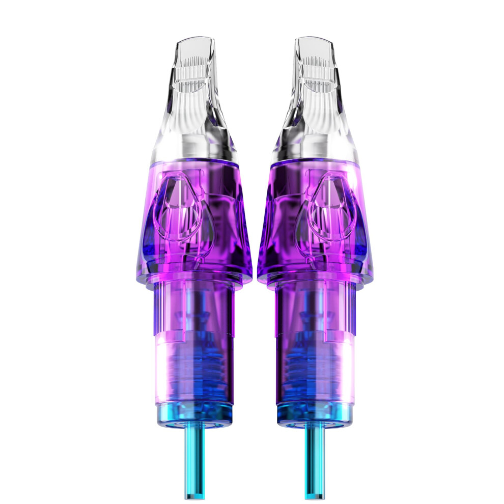 Cnc Tattoo Needles Cartridge 13Rm 20Pcs #12 Bugpin 0.35 Mm Round Magnum M-Taper Disposable Cartridges With Membranefor Rotary Tattoo Machine Supply