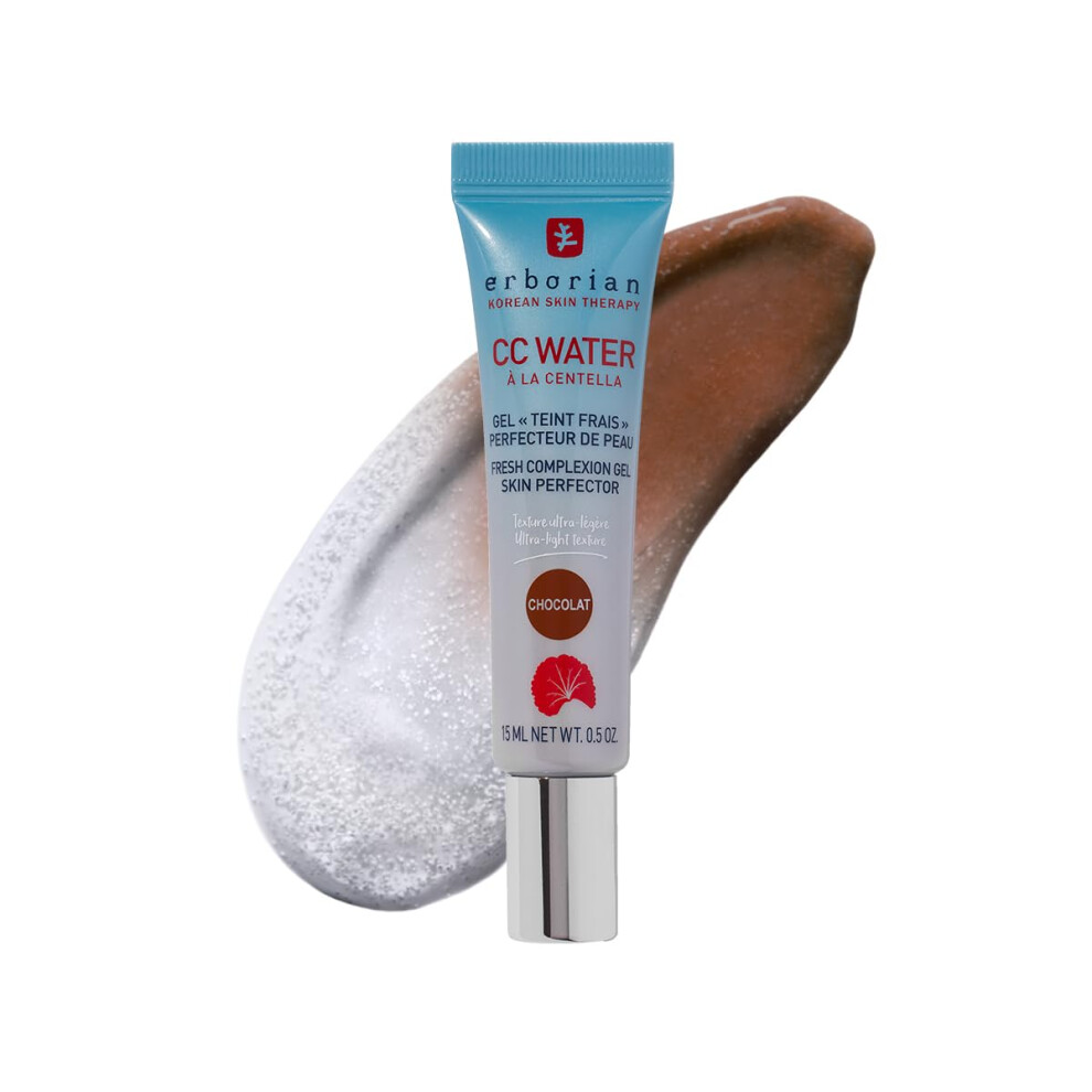 Erborian - Cc Water With Centella Asiatica - Skin Perfecting Face Care With Hyaluronic Acid - Korean Skin Care Face Moisturizer - Cc Water Chocolate