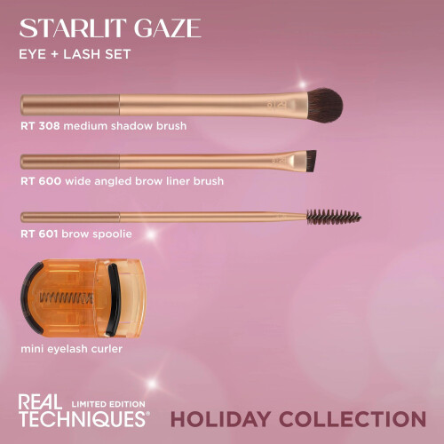 Real Techniques Real Techniques Starlit Gaze Eye + Lash Kit, 4 Piece Limited Edition Gift Set 2