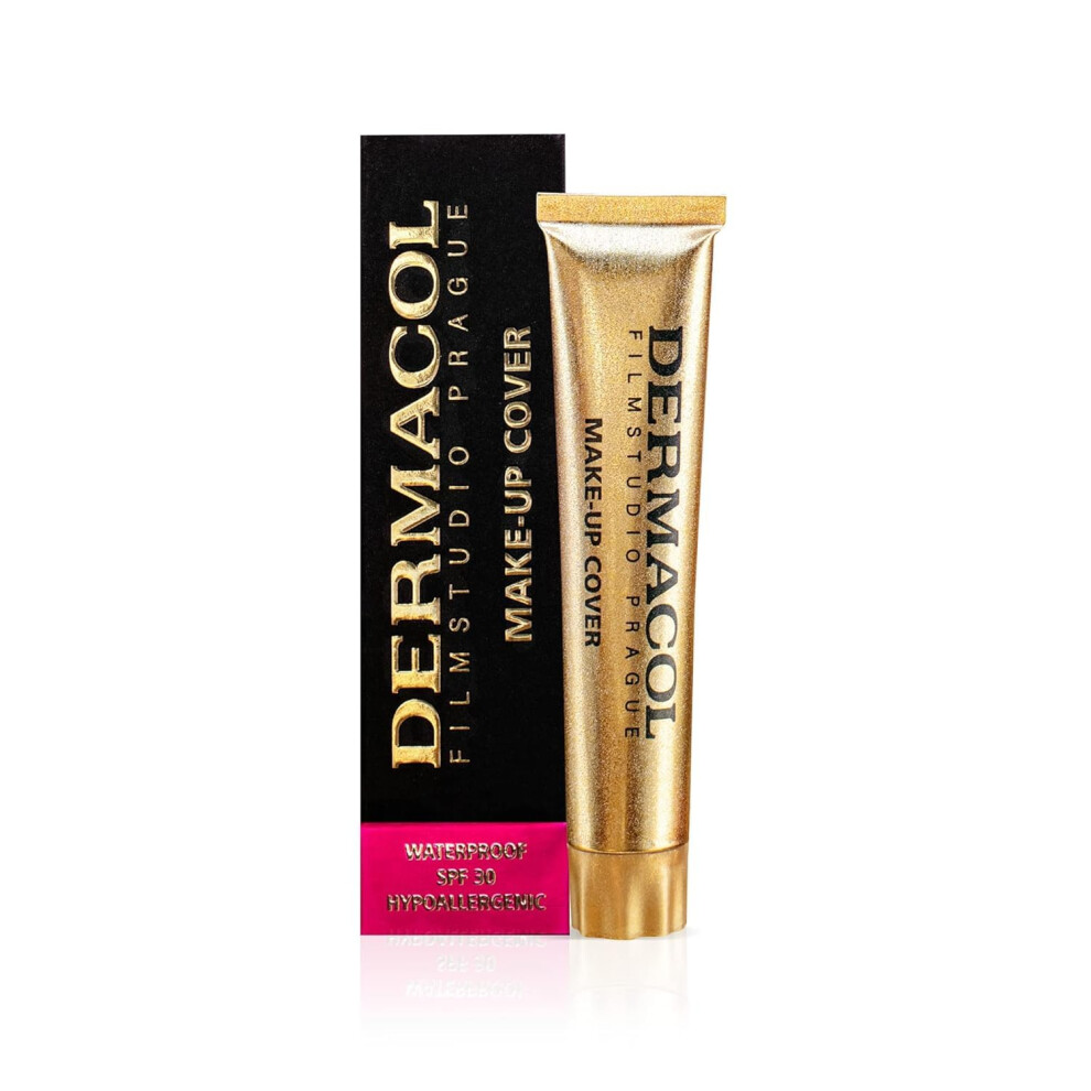 Dermacol - Full Coverage Foundation, Liquid Makeup Matte Foundation With Spf 30, Waterproof Foundation For Oily Skin, Acne, & Under Eye Bags,