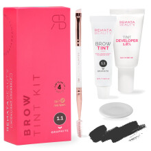 RB RENATA BEAUTY Brow Tint Kit ? Eyebrow Tint Set ? Dye Kit with Color Tint, Cream Developer and Styling Brush ? Long-Lasting Effect Up to 4 Weeks ?