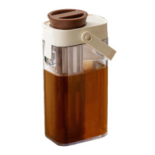 Cold Brew Coffee Maker 1 Litre with Handle, LeakProof Lid and Fine Mesh Filter for Iced Coffee and Tea
