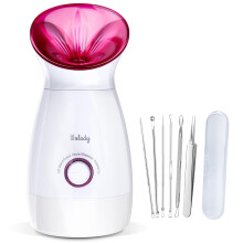 Facial Steamer, Wolady Nano Ionic Face Steamer 200ml,3 in 1 multifunctional,Hot Mist Moisturizing Sprayer for Pores Towel Warmer Indoor Humidifier