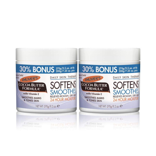 Palmer's Palmer's Cocoa Butter Solid Formula Bonus Pack [FREE ? 30% EXTRA] | 2 x Solid Formula Jars - 270g