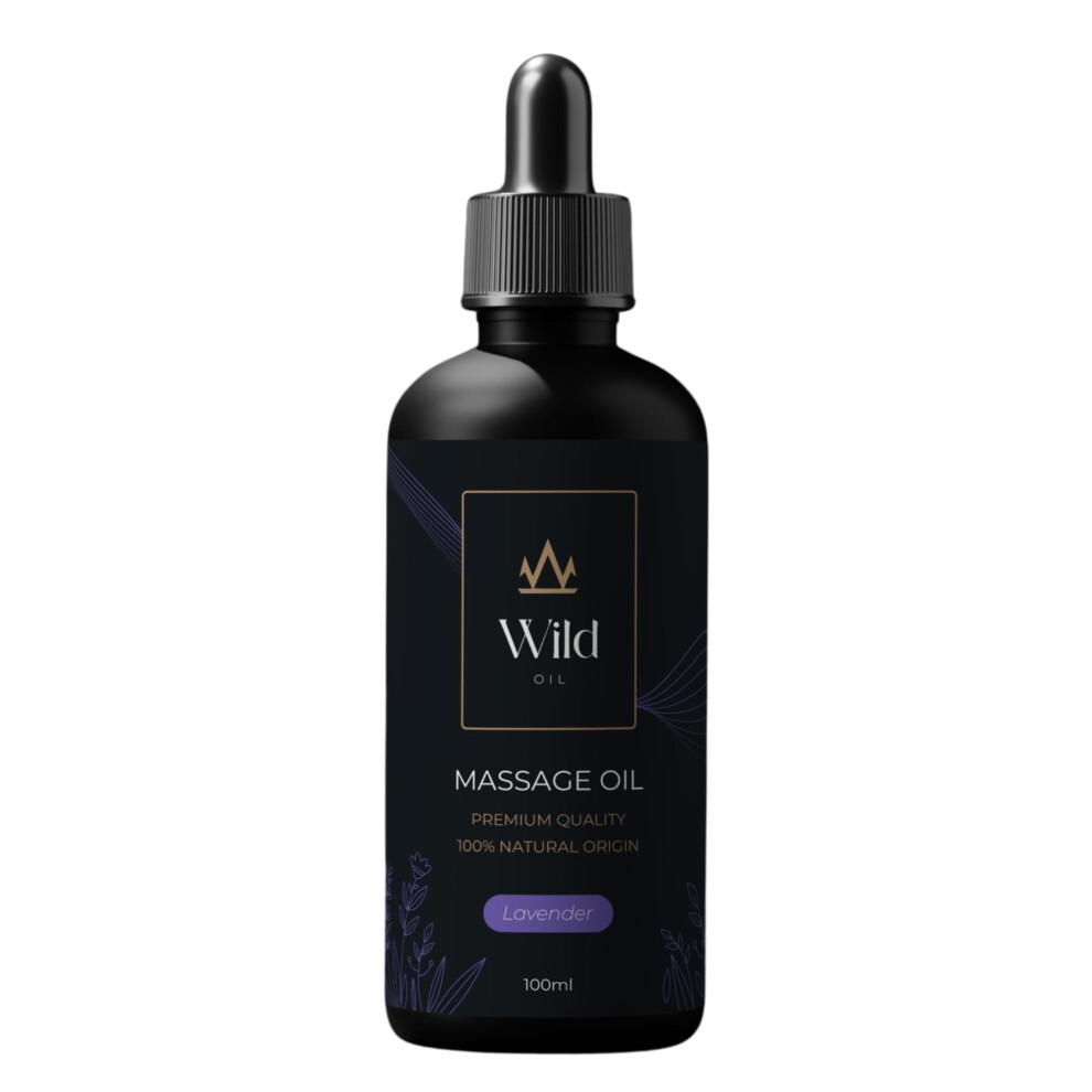 Wild Massage Oil ? Natural & Vegan Body Oil For Hydration, Relaxation & Aromatherapy, Moisturising Skin & Nourishing Hair Treatment, Non-Greasy, Fast