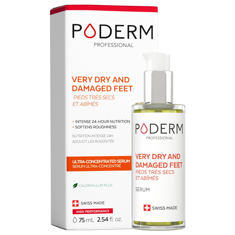 Poderm ? Very Dry And Damaged Feet ? Intensely Repairs And Nourishes For 24 Hours ? Visibly Repaired Feet In 7 Days - 100% Natural Ingredients ? Foot