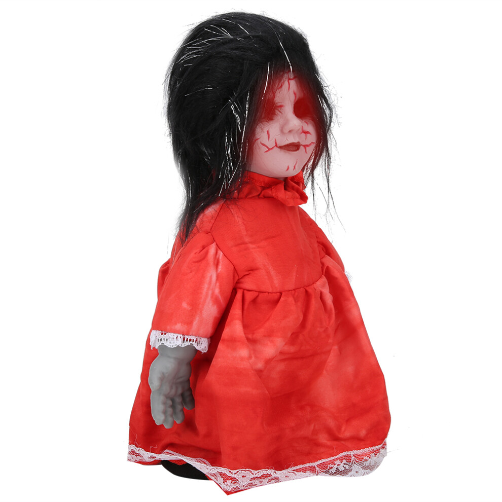 Black Haunted Walking Doll With Hair For Spooky Halloween Decor 2023