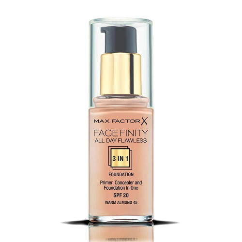 Max Factor Max Factor Facefinity 3-in-1 All Day Flawless Foundation, SPF 2, Warm Almond 45, 3 ml