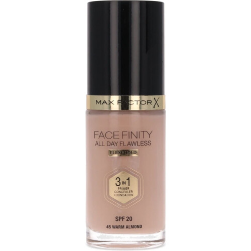 Max Factor Max Factor Facefinity 3-in-1 All Day Flawless Foundation, SPF 2, Warm Almond 45, 3 ml 2