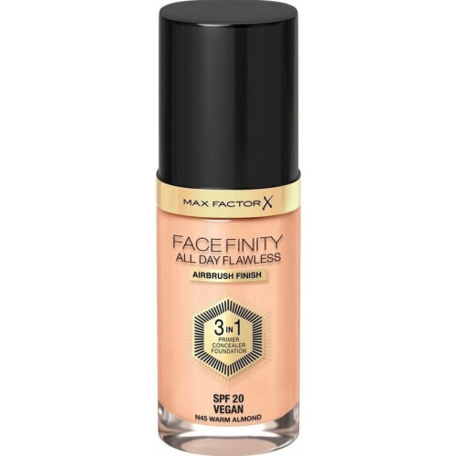 Max Factor Max Factor Facefinity 3-in-1 All Day Flawless Foundation, SPF 2, Warm Almond 45, 3 ml 1