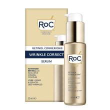 RoC - Retinol Correxion Wrinkle Correct Face Serum - Daily Anti-Wrinkle and Ageing Treatment - Firming Moisturiser - Pure RoC Retinol - with Ascorbic
