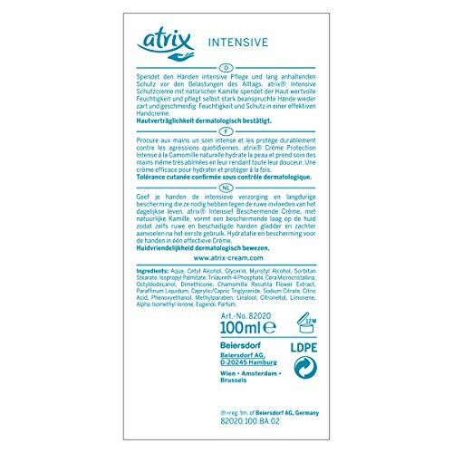 Atrix Intensive Protective Cream Tube, Pack of 4 (4 x 100 ml) 1