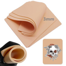 UnihubyTattoo Skins 3mm, 6pcs Tattoo Practice Skin 3mm Fake Skins fot Tattooing 8x6" Tattoo Fake Skin Piel Sint?tica Tatuaje