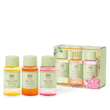 Pixi Beauty Tonic Trio | Holiday Edition Gift Set with 3 Pixi Favorite Tonics | Glow Tonic, Vitamin- C Tonic, Rose Tonic | Calming, Hydrating, Gentle