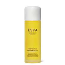 ESPA | Restorative Bath and Body Oil | 100ml | Rose Geranium, Lavender, Palmarosa & Sweet Orange | Magnesium, Ashwagandha, Essential Oils | Supports