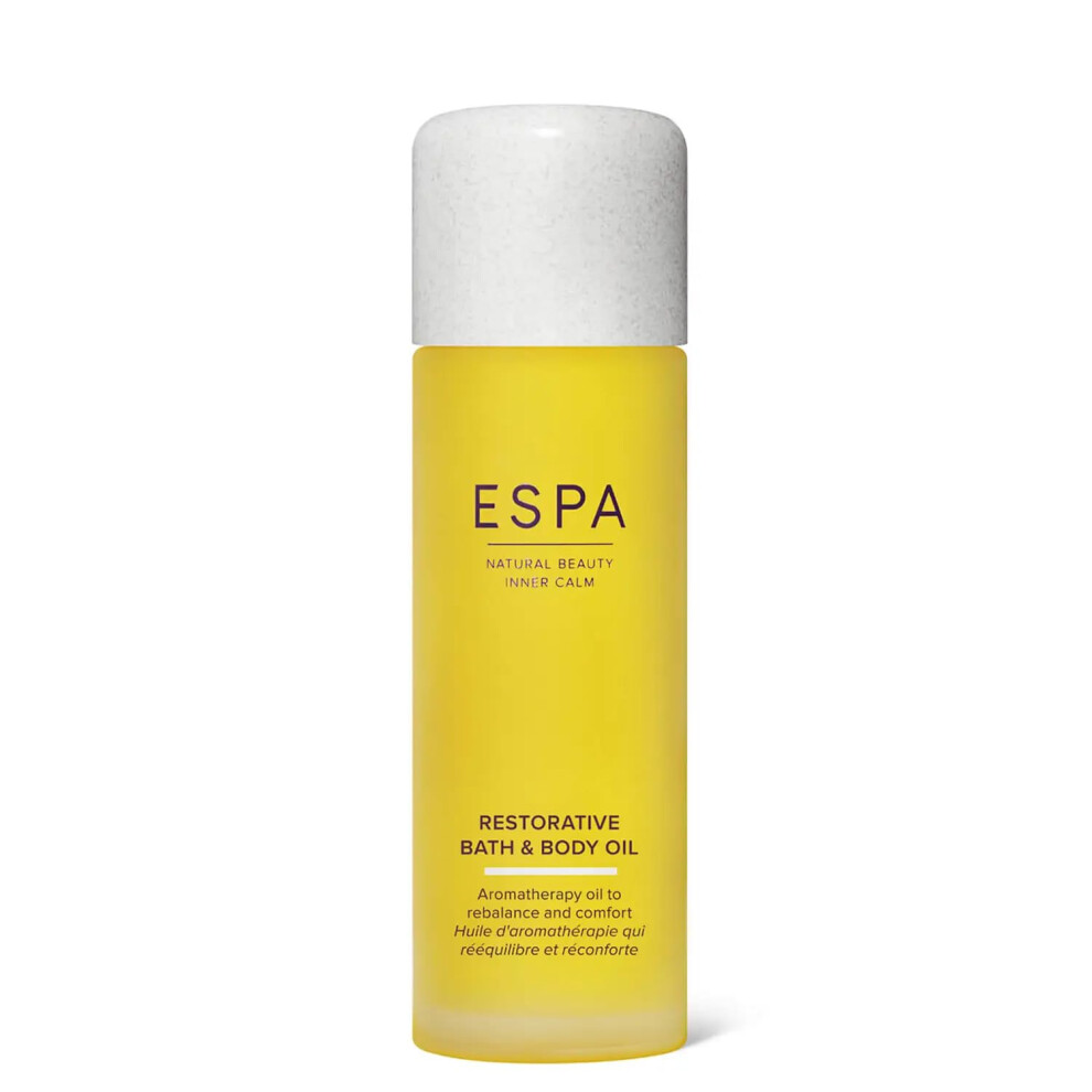 Espa | Restorative Bath And Body Oil | 100Ml | Rose Geranium, Palmarosa & Sweet | Magnesium, Ashwagandha, Essential Oils | Supports Lavender/Orange