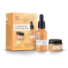 UpCircle Caffeinated Duo ? Our Face Oil and Eye Cream Duo ? Vitamin C, Hyaluronic Acid + Coffee Oil ? Evens Skin Tone, Reduces Puffiness + Dark