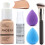 5PCS Liquid Foundation Set Matte Liquid Full Coverage Foundation with Face Primer Brush Makeup Sponge Makeup Set (#103) 1