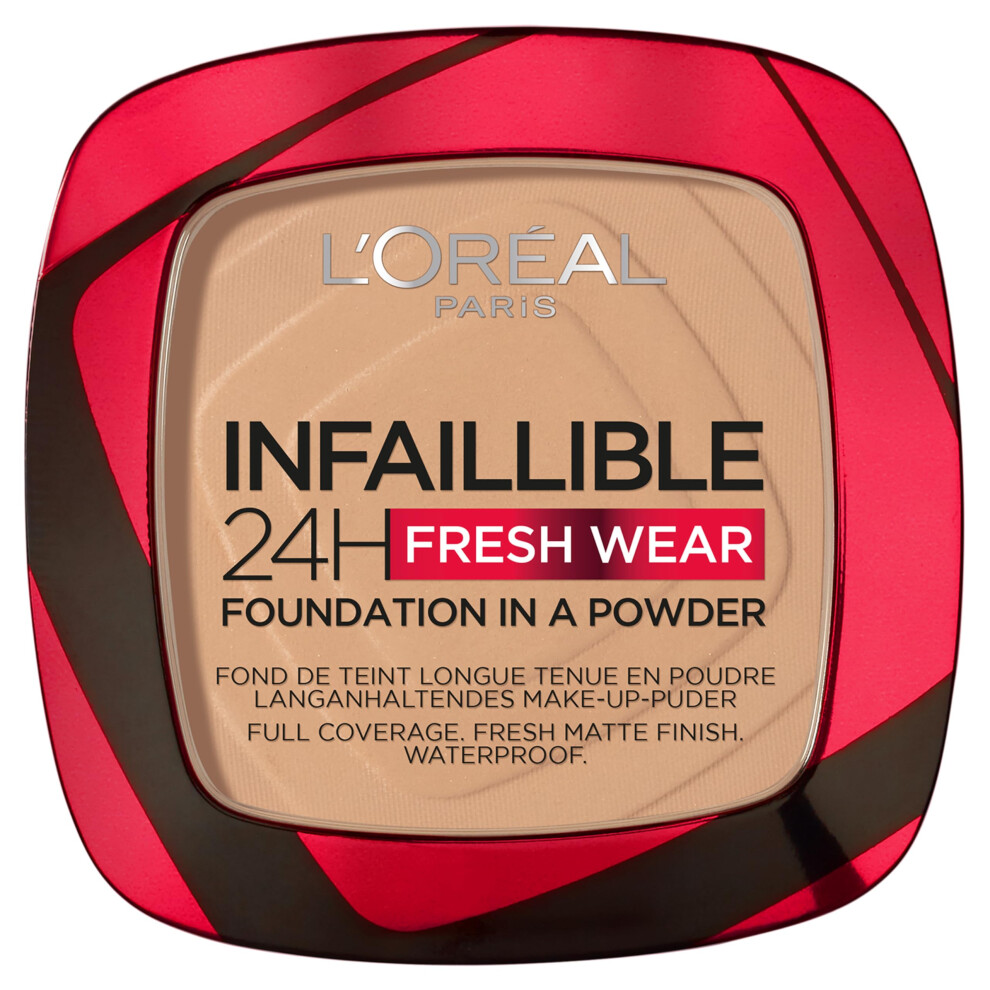 New L’oréal Paris L'or?Al Paris Infallible 24H Fresh Wear Foundation In A Powder, Full-Coverage, Longwear, Weightless Smooth Finish, Water-Proof And Transfer-Proof, 140 Infallible Powder Foundation