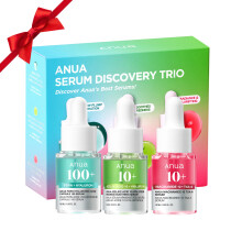 Anua Serum Discovery Trio, Mini Face Serum Travel Size Kit with Hyaluronic Acid, Niacinamide & Azelaic Acid, Hydrating Soothing Gift Set for Women,