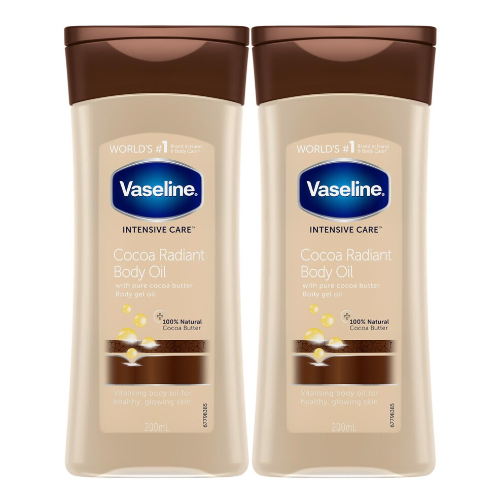 Vaseline Total Moisture Cocoa Radiant Body Gel Oil - 6.8 Oz - 2 Pk
