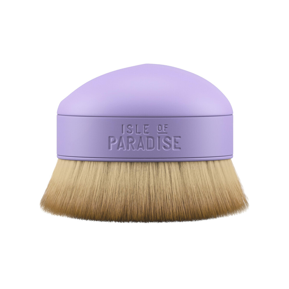 Isle Of Paradise Shape & Glow Self Tan Kabuki Brush, Face & Body Applicator For Blending Tanning Mousse Or Water, Streak-Free, Vegan, Synthetic