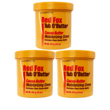 Red Fox Tub O Butter Cocoa Butter 10.5oz (3 Pack)