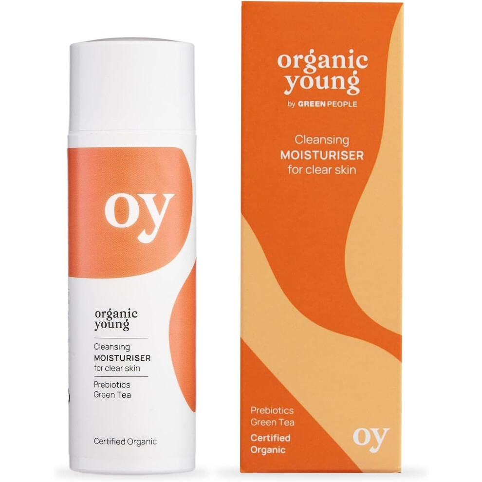 Green People Oy Clear Skin Moisturiser - Organic Young For Teen Skin - Paraben & Alcohol Free - Vegan, 50Ml