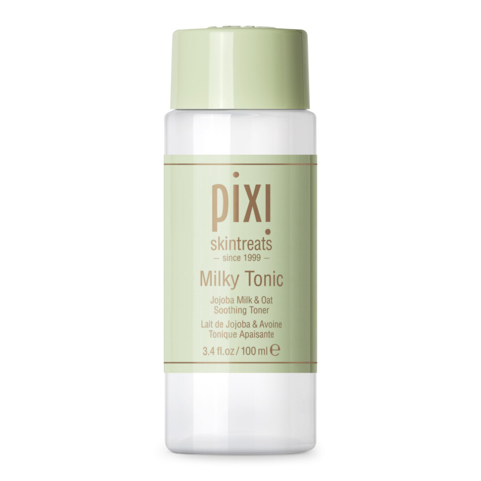 Pixi Milky Tonic, Calming & Hydrating Pads Containing Jojoba Milk, Infused With Oat Extract To Soothe, Alcohol-Free Daily Nourishing Toner, 3.4 Fl Oz