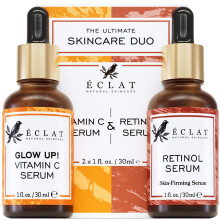 Eclat Skincare Face Serum Set ? Vitamin C & Retinol Serum for Face - Anti Wrinkle, Dark Spots, Hydrating Facial Routine ? 2 Pack Anti Aging Skin Care