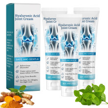 3pcs Hyaluronic Acid Joint Cream,Fast-Acting Joint Care Gel with Menthol Advanced Joint and Bone Care Cream,Soothing Body Massage Gel for