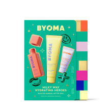 BYOMA Milky Way Hydrating Heroes (3-Piece Kit) ? 30ml Milky Toner, 60ml Milky Moisture Cleanser, 15ml Moisturizing Rich Cream | Protects & Maintains