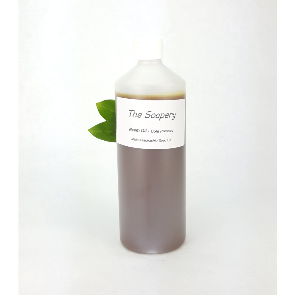 The Soapery Neem Oil 1 Litre - Cold Pressed, Virgin, Unrefined - 100% Natural