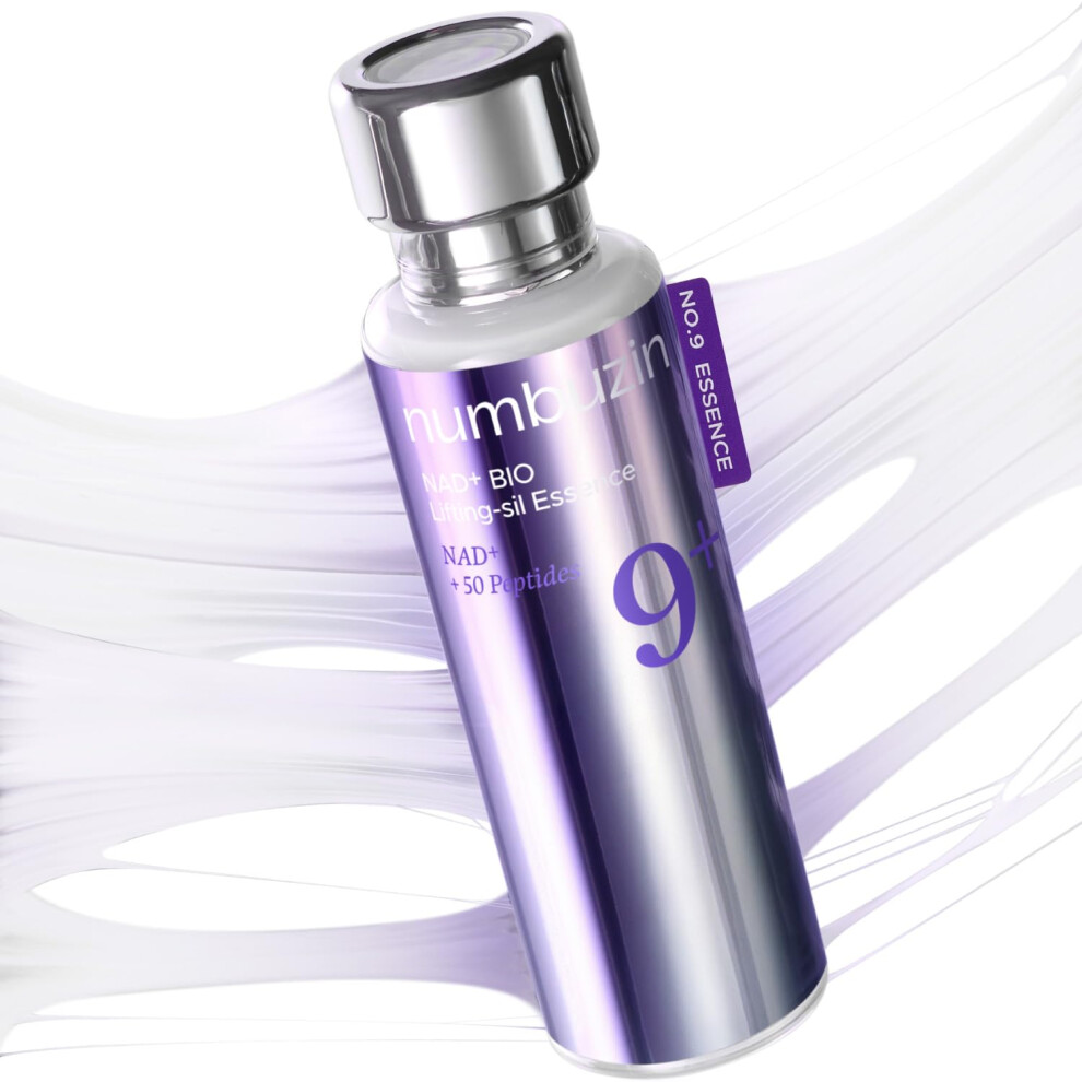 Numbuzin No.9 Essence | Nad+ Bio Essence | Firming, Wrinkles, Fine Lines, Elasticity | Peptides, Nad+ | Serum For Aging, Dull Skin | 1.69 Fl. Oz.