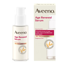 AVEENO Face Age Renewal Serum (1 x 30ml), Oat + Retinol Alternative, Gentle on Sensitive Skin, Visibly Improve Wrinkles, Dark Spots, and Firmness,
